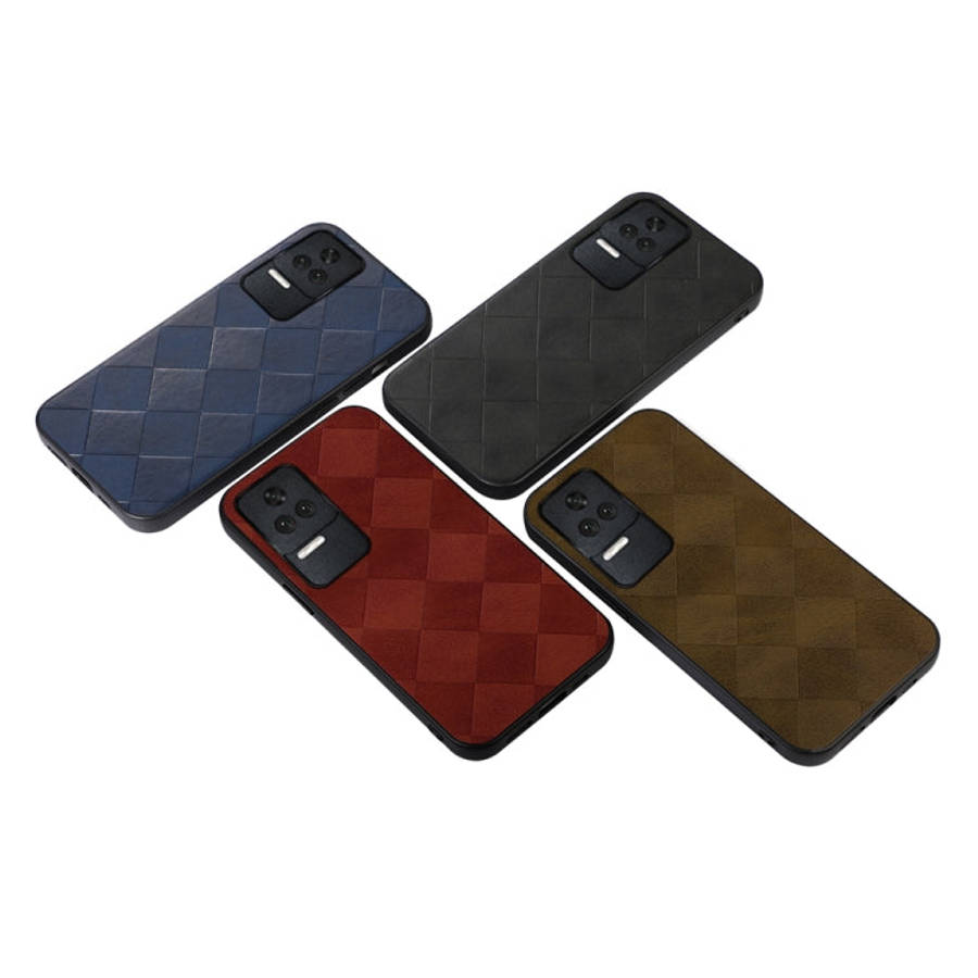 Weave Plaid PU Phone Case, For Xiaomi Redmi K40S 5G, For Xiaomi Redmi Note 11 4G / Note 11S, For ...