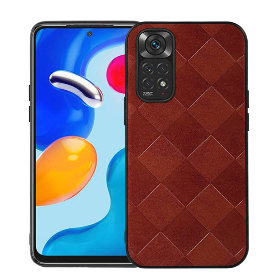 Weave Plaid PU Phone Case, For Xiaomi Redmi K40S 5G, For Xiaomi Redmi Note 11 4G / Note 11S, For ...