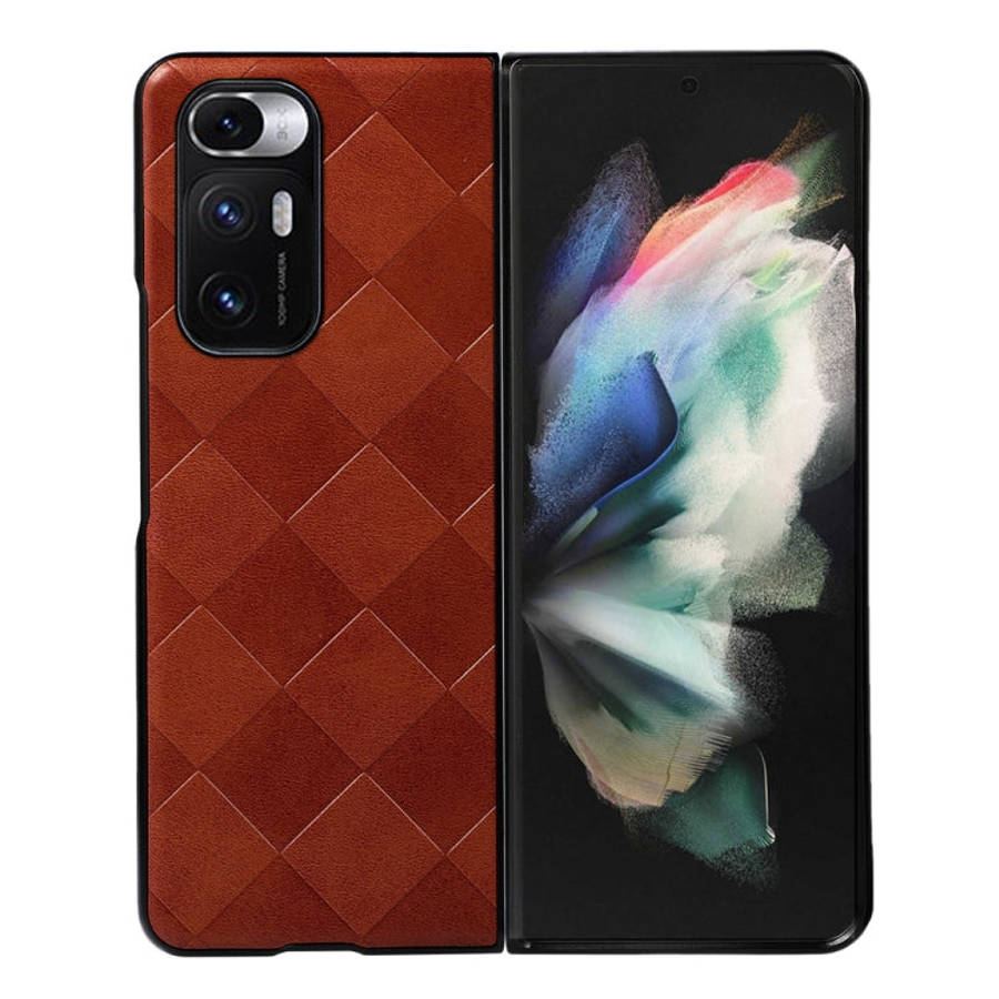 Weave Plaid PU Phone Case, For Xiaomi Redmi K40S 5G, For Xiaomi Redmi Note 11 4G / Note 11S, For ...