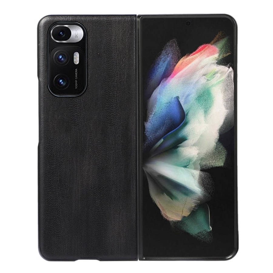Yellow Cow Texture PU Phone Case, For Xiaomi Mi Mix Fold