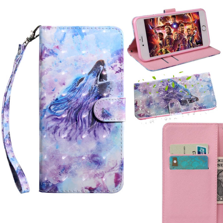 3D Painting Pattern Coloured Drawing Leather Phone Case, For Samsung Galaxy A13 4G, For Samsung G...