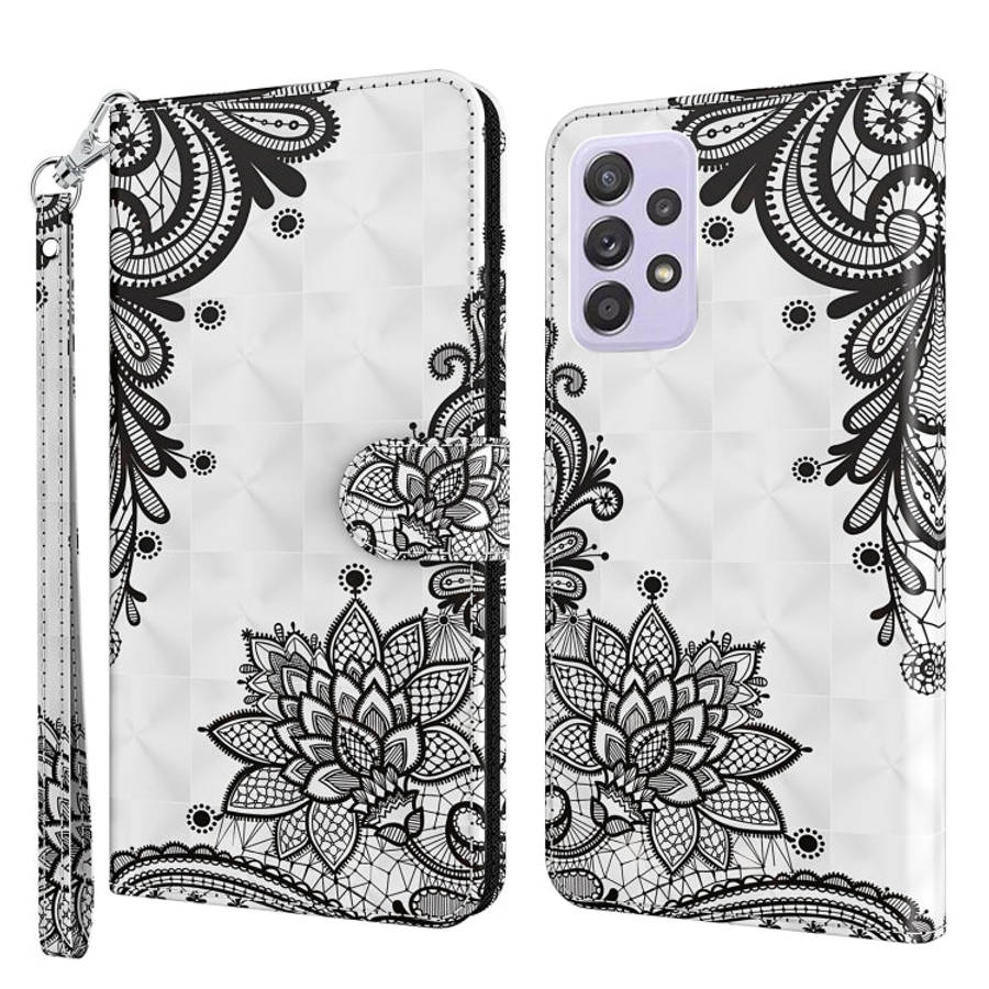 3D Painting Pattern TPU + PU Leather Phone Case, For Samsung Galaxy A23, For Samsung Galaxy A32 4...