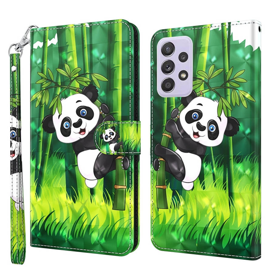3D Painting Pattern TPU + PU Leather Phone Case, For Samsung Galaxy A23, For Samsung Galaxy A32 4...