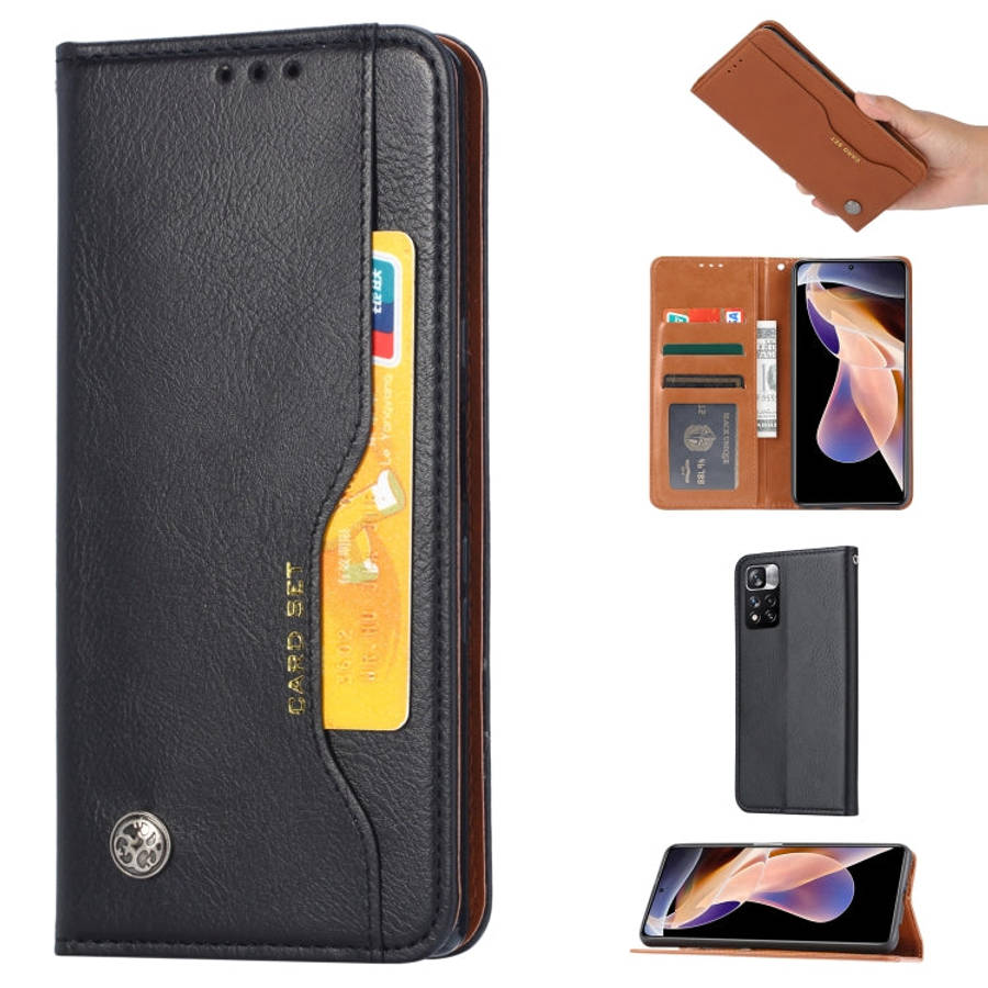 Knead Skin Texture Horizontal Flip Leather Case, For Xiaomi Redmi Note 11 Pro 4G Global, For Xiao...
