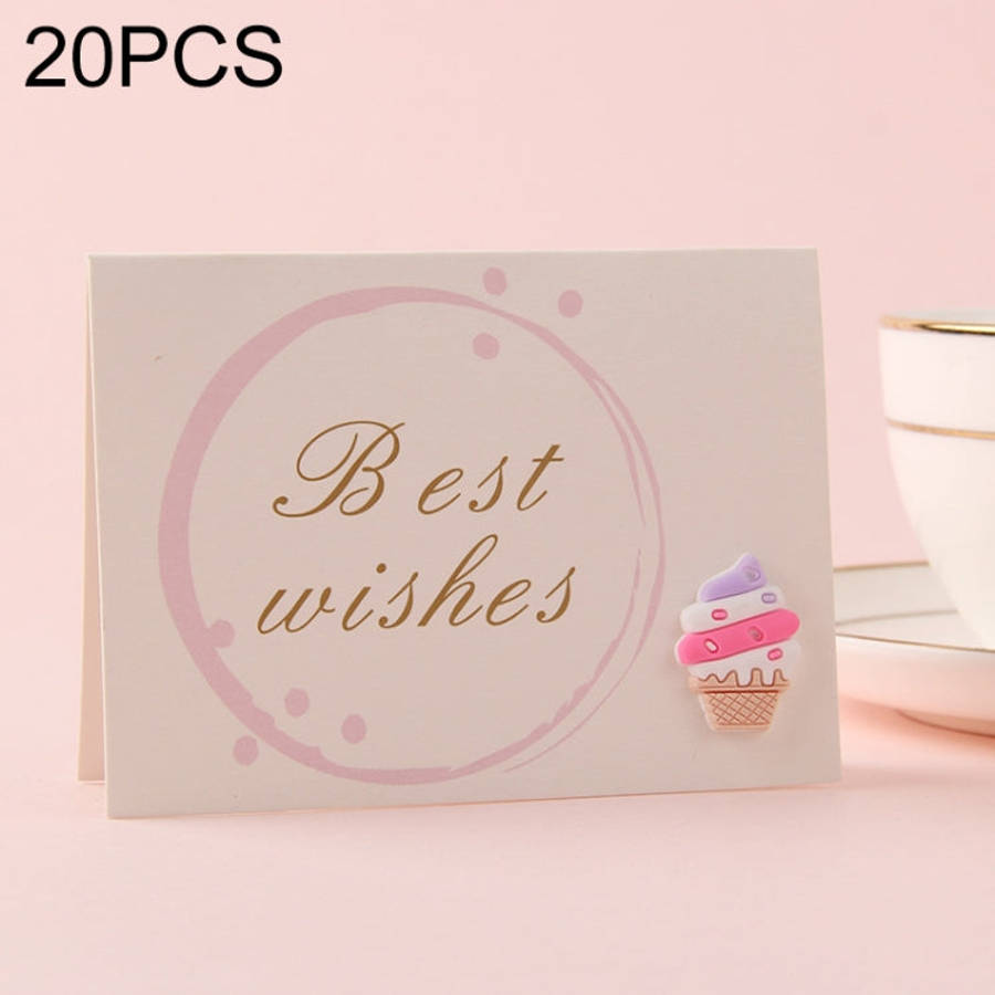 20 PCS 3D Holiday Blessing And Thanksgiving Card, without Envelope