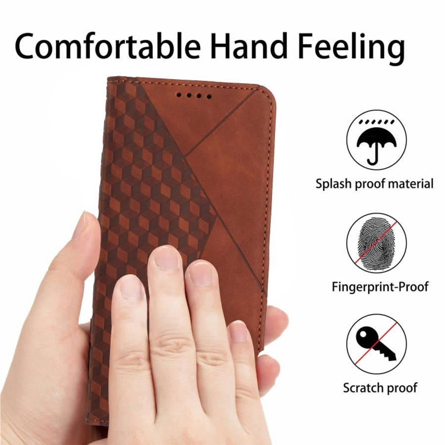 Diamond Splicing Skin Feel Magnetic Leather Phone Case, For Tecno Camon 17P / 17 Pro, For Tecno C...