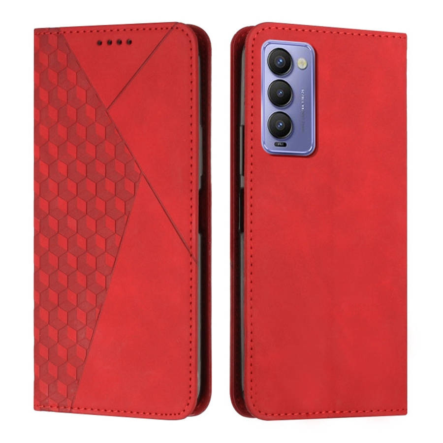 Diamond Splicing Skin Feel Magnetic Leather Phone Case, For Tecno Camon 17P / 17 Pro, For Tecno C...