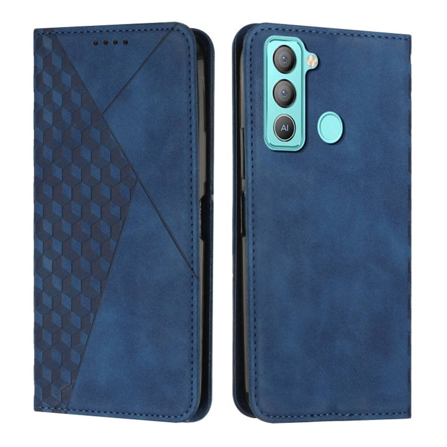 Diamond Splicing Skin Feel Magnetic Leather Phone Case, For Tecno Camon 17P / 17 Pro, For Tecno C...