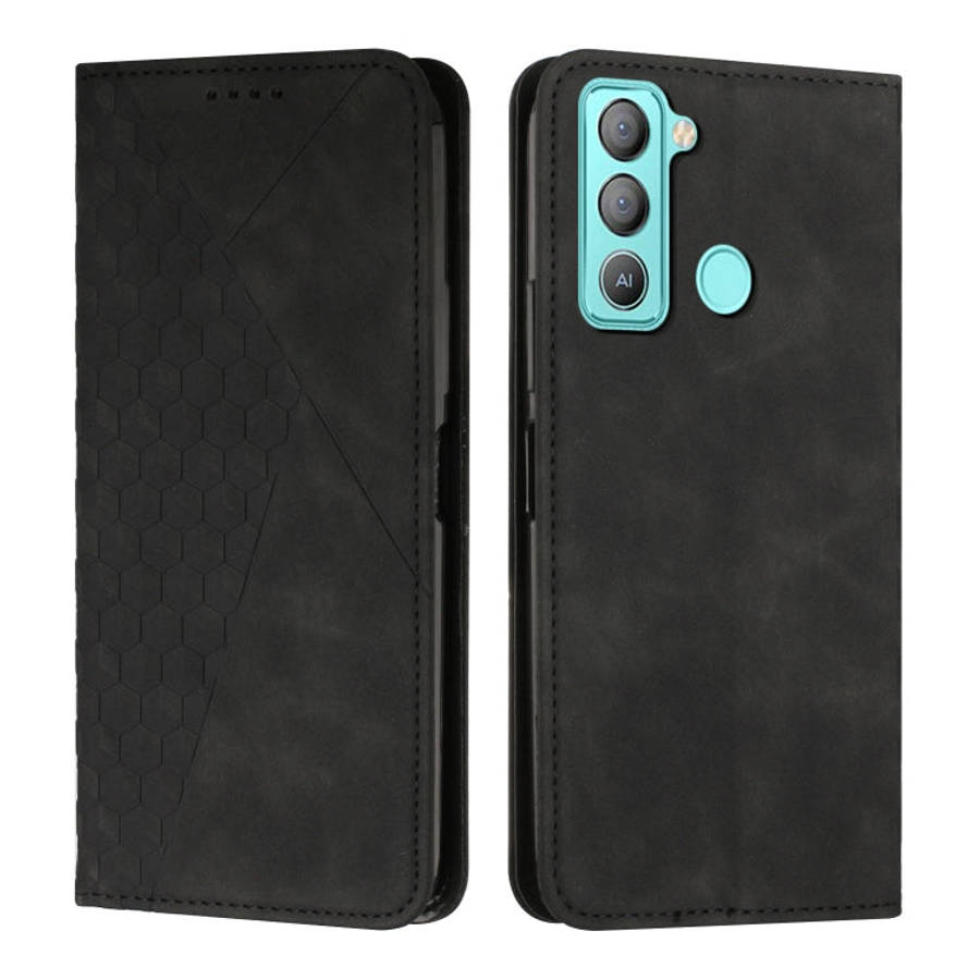 Diamond Splicing Skin Feel Magnetic Leather Phone Case, For Tecno Camon 17P / 17 Pro, For Tecno C...