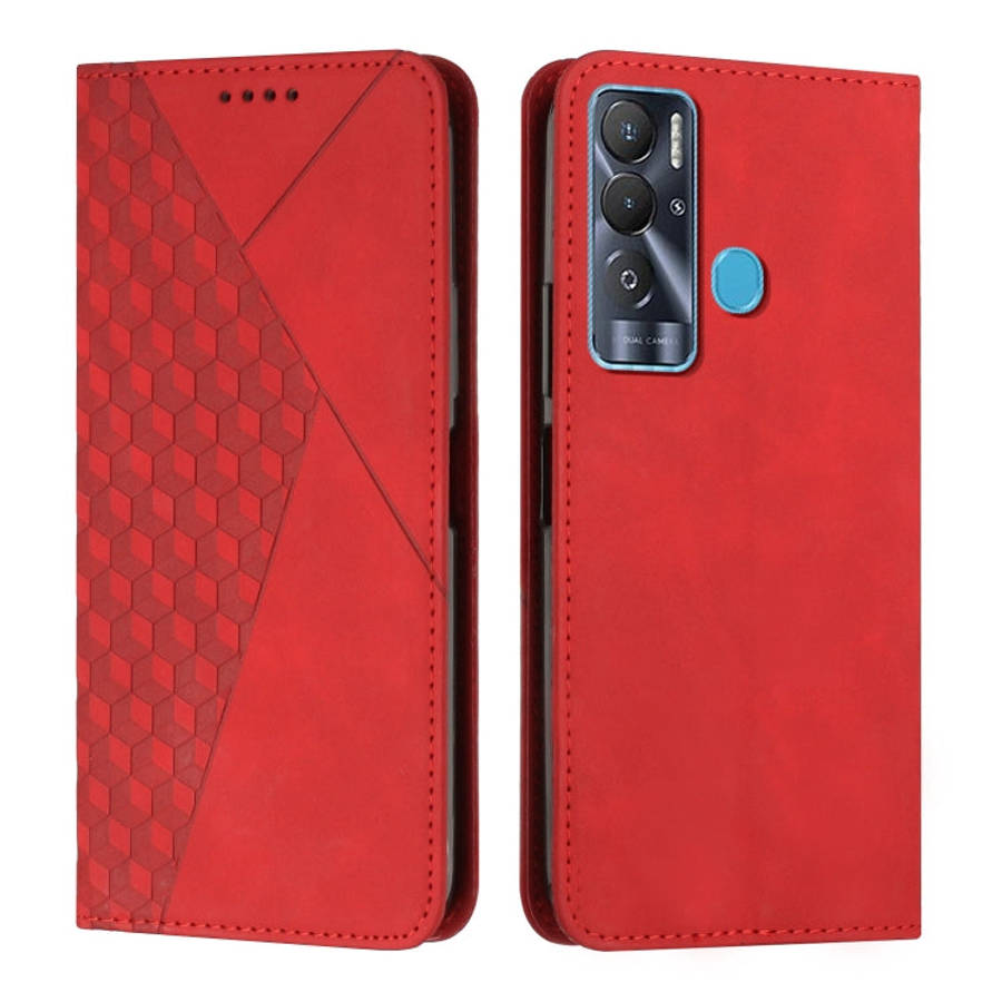 Diamond Splicing Skin Feel Magnetic Leather Phone Case, For Tecno Camon 17P / 17 Pro, For Tecno C...