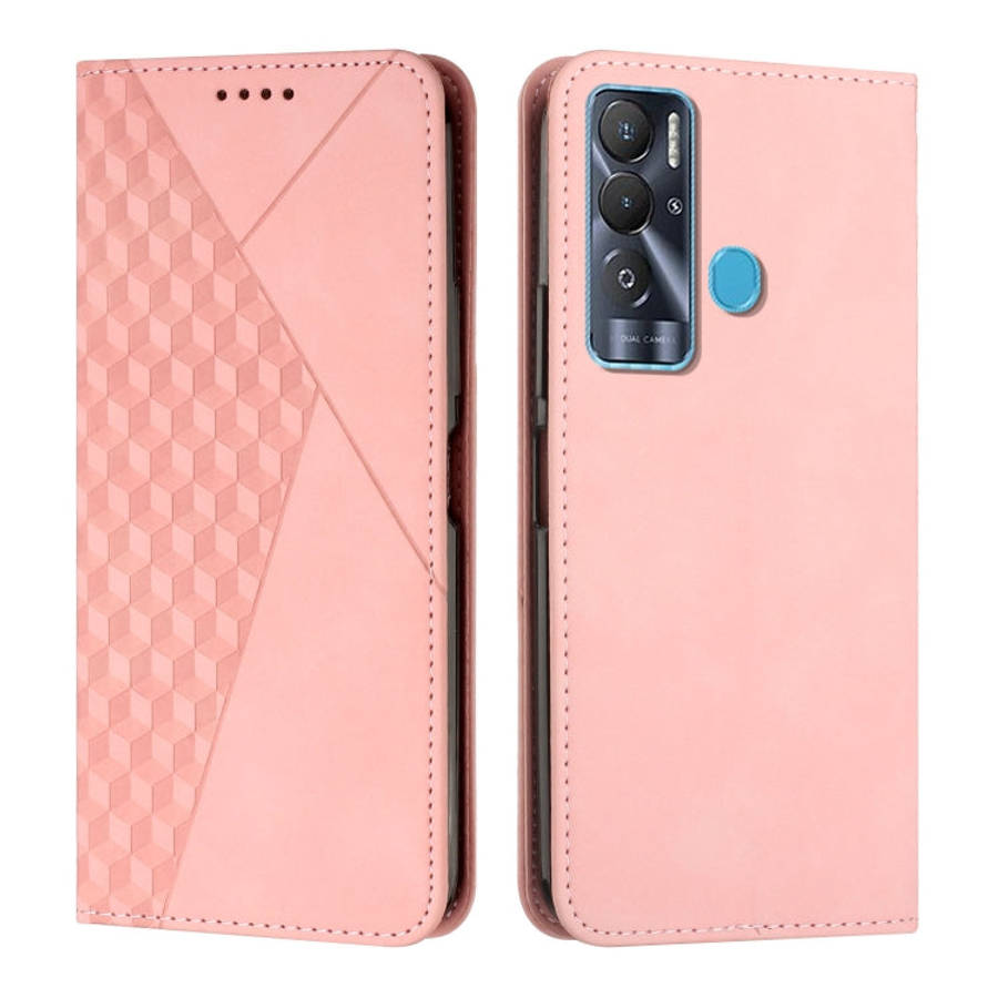 Diamond Splicing Skin Feel Magnetic Leather Phone Case, For Tecno Camon 17P / 17 Pro, For Tecno C...