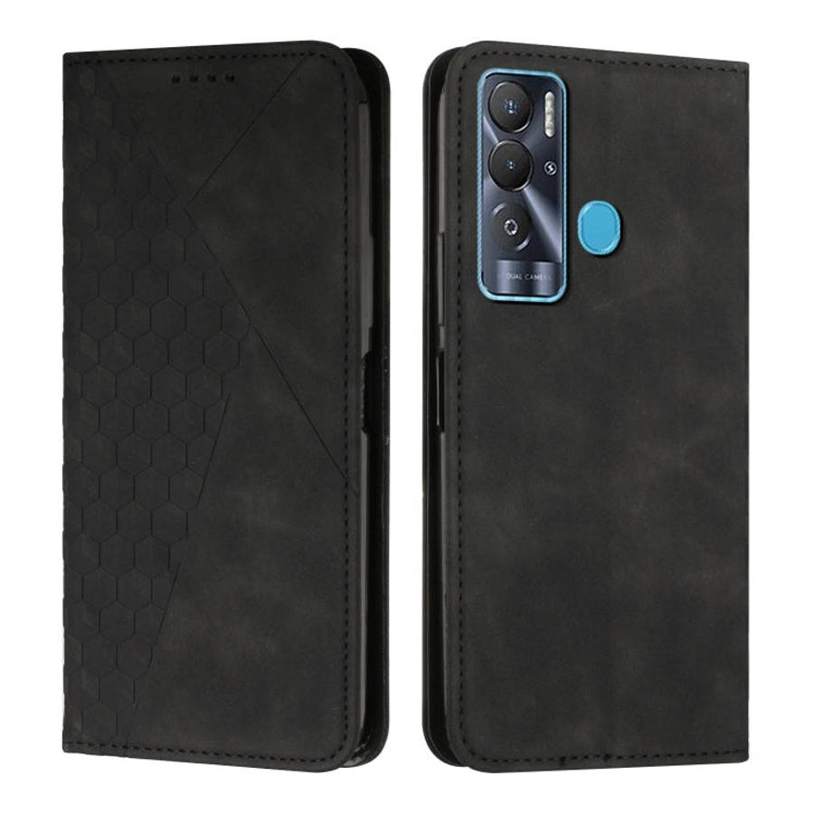 Diamond Splicing Skin Feel Magnetic Leather Phone Case, For Tecno Camon 17P / 17 Pro, For Tecno C...