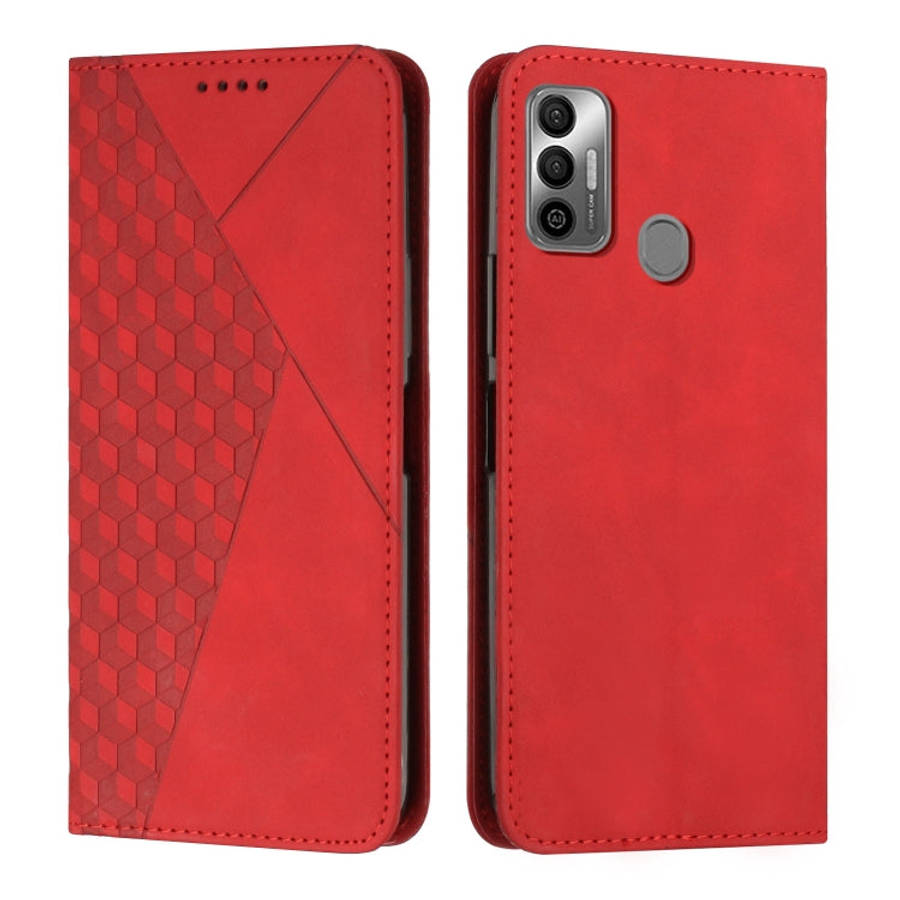 Diamond Splicing Skin Feel Magnetic Leather Phone Case, For Tecno Camon 17P / 17 Pro, For Tecno C...