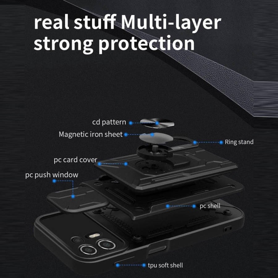Sliding Camshield Card Phone Case, For Motorola Edge 20 Lite