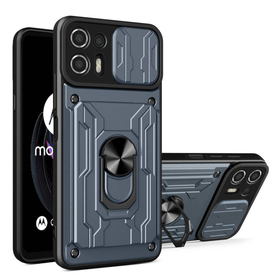 Sliding Camshield Card Phone Case, For Motorola Edge 20 Lite