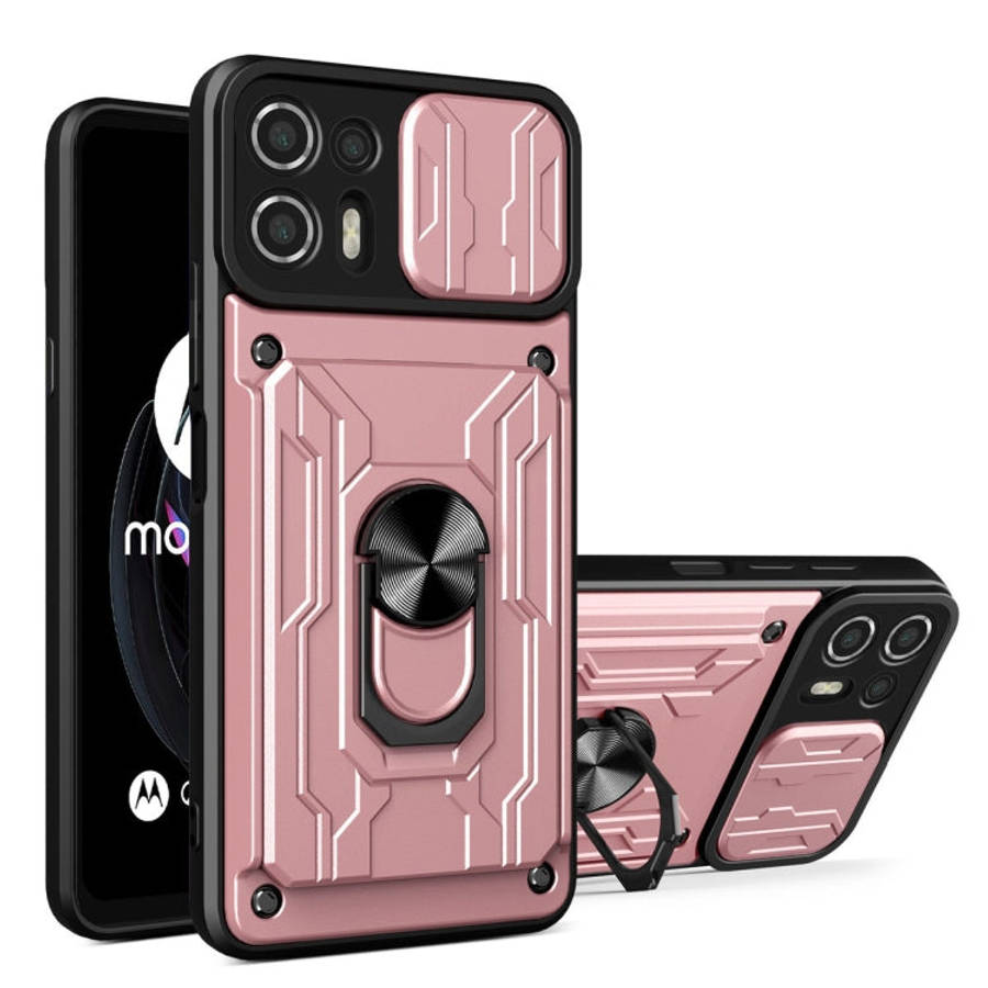 Sliding Camshield Card Phone Case, For Motorola Edge 20 Lite