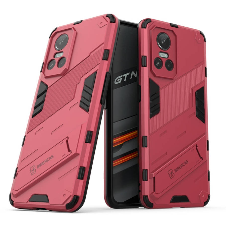 Punk Armor 2 in 1 PC + TPU Shockproof Phone Case with Invisible Holder, For Realme GT Neo3 5G Chi...