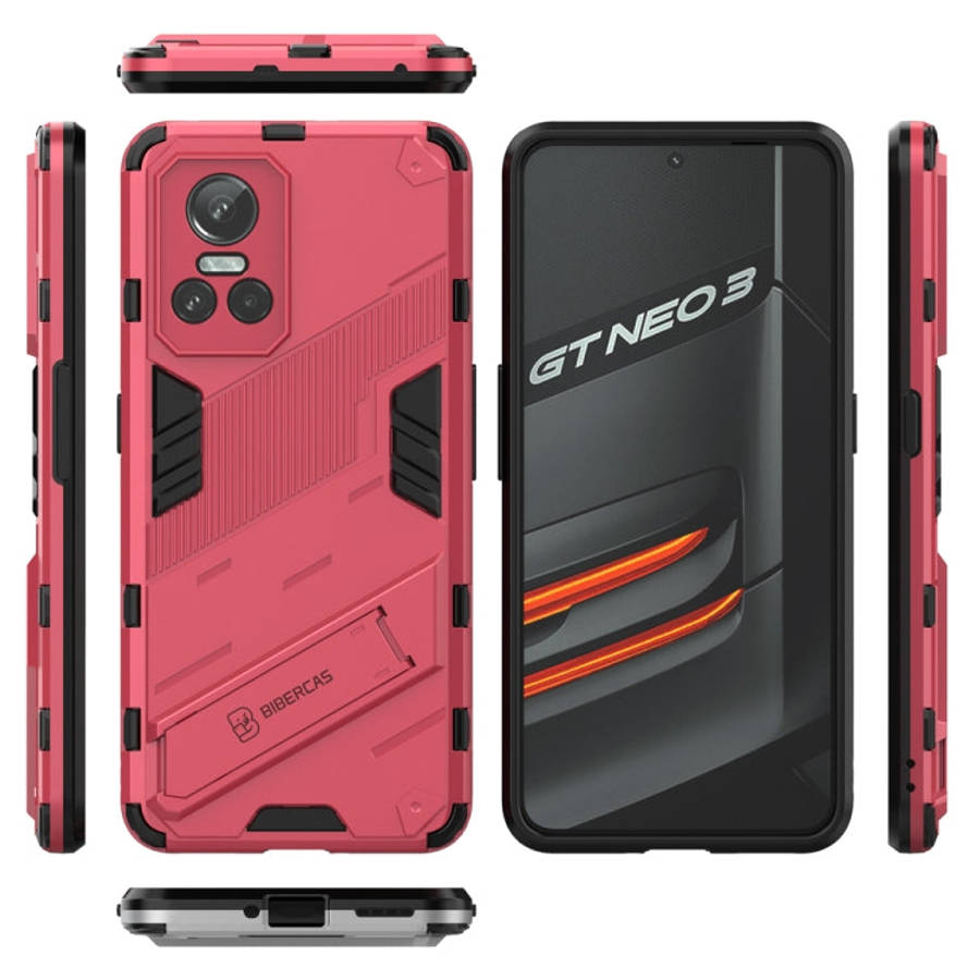 Punk Armor 2 in 1 PC + TPU Shockproof Phone Case with Invisible Holder, For Realme GT Neo3 5G Chi...