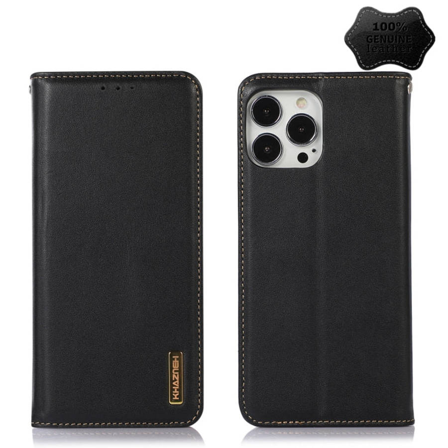 KHAZNEH Nappa Top Layer Cowhide Leather Phone Case, For iPhone 13 Pro, For iPhone 13 Pro Max, For...