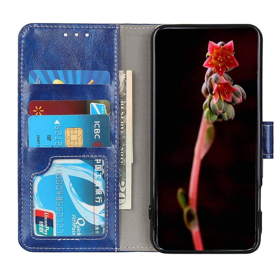 Retro Crazy Horse Texture Horizontal Flip Leather Phone Case, For Samsung Galaxy M53 5G