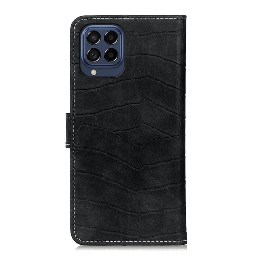 Crocodile Texture Horizontal Flip Leather Phone Case, For Samsung Galaxy M53 5G