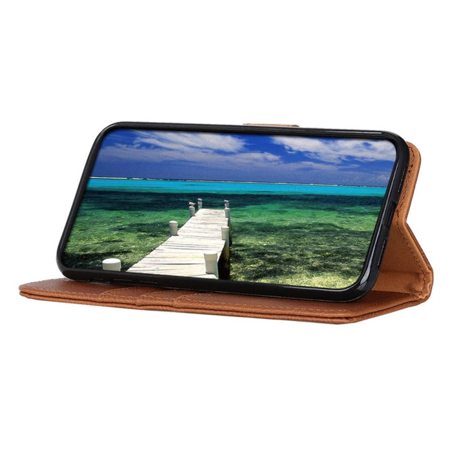 KHAZNEH Cowhide Texture Horizontal Flip Leather Phone Case, For Samsung Galaxy M53 5G