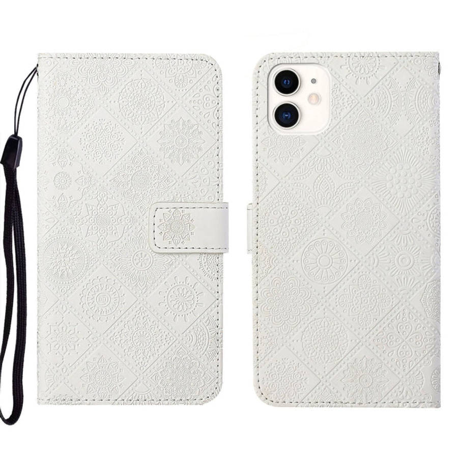 Ethnic Style Embossed Pattern Leather Phone Case, For iPhone 13, For iPhone 13 Pro, For iPhone 13...