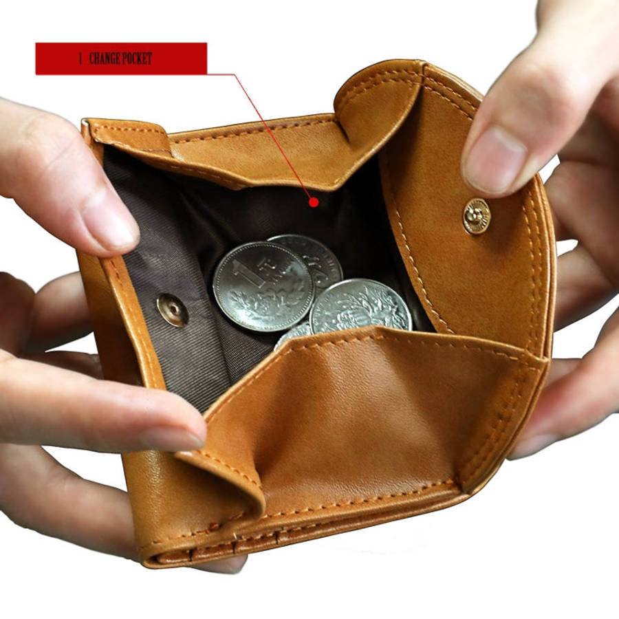 3537 Folding Short RFID Anti-Theft Coin Purse for Ladies