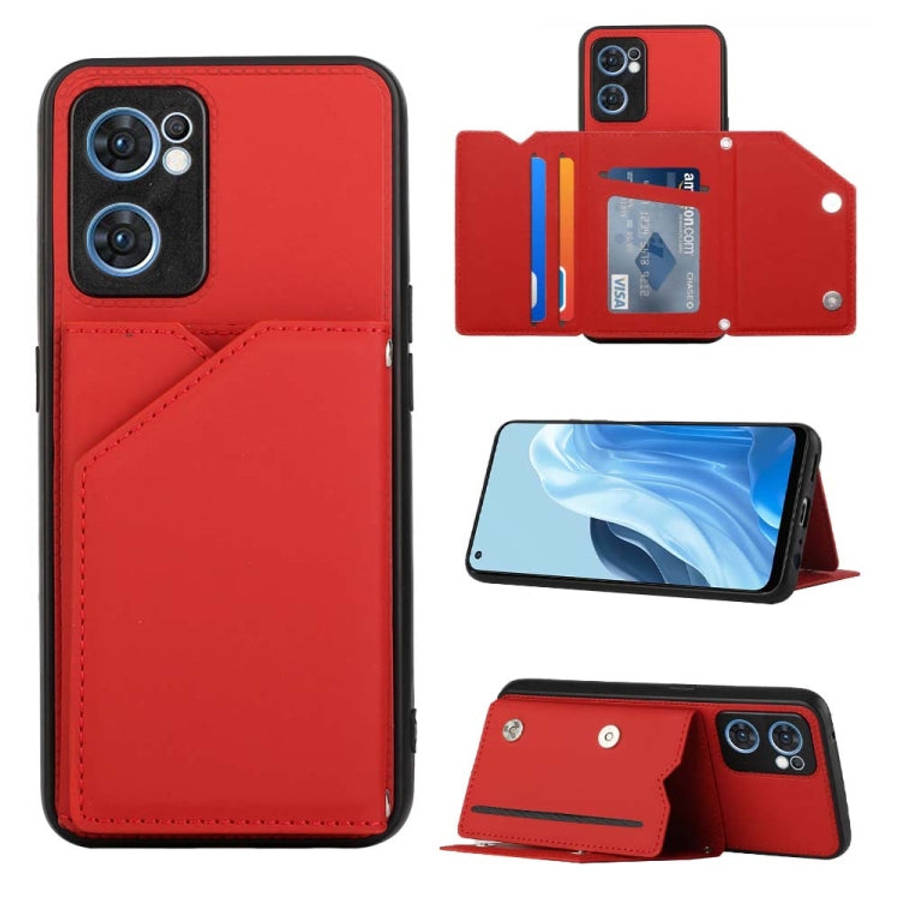 Skin Feel PU + TPU + PC Phone Case, For OPPO Reno7 5G, For OPPO Reno7 Pro 5G, For Xiaomi Redmi No...