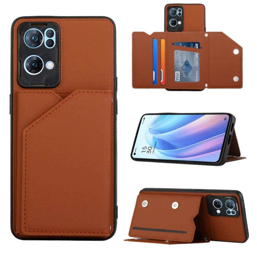 Skin Feel PU + TPU + PC Phone Case, For OPPO Reno7 5G, For OPPO Reno7 Pro 5G, For Xiaomi Redmi No...