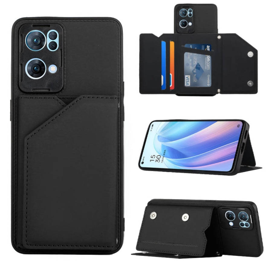 Skin Feel PU + TPU + PC Phone Case, For OPPO Reno7 5G, For OPPO Reno7 Pro 5G, For Xiaomi Redmi No...