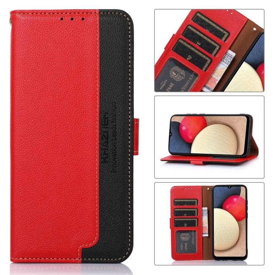 KHAZNEH Litchi Texture Leather RFID Phone Case, For Xiaomi Redmi 10A, For Xiaomi Redmi 10C, For X...
