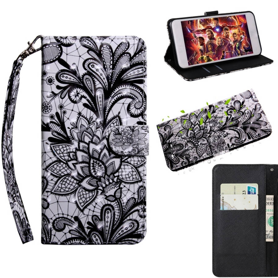 3D Painted Pattern Leather Phone Case, For Motorola Moto E20 / E30 / E40, For Motorola Moto E32, ...