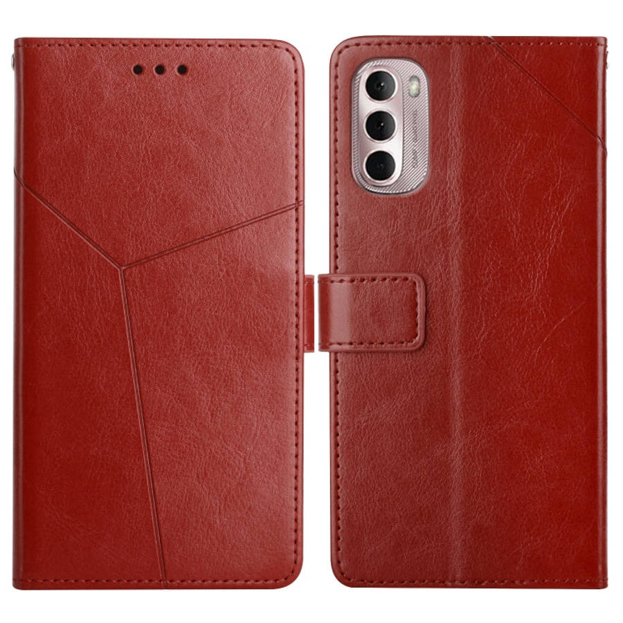 Y Stitching Horizontal Flip Leather Phone Case, For OnePlus 10R/ACE, For OnePlus Nord CE 2 5G, Fo...