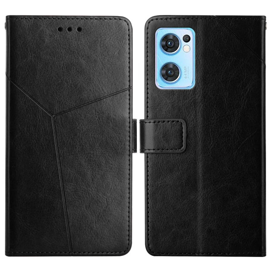 Y Stitching Horizontal Flip Leather Phone Case, For OnePlus 10R/ACE, For OnePlus Nord CE 2 5G, Fo...