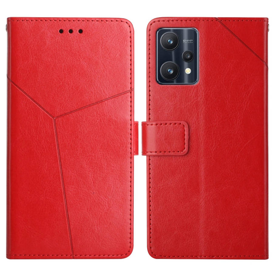 Y Stitching Horizontal Flip Leather Phone Case, For OPPO Realme 9 Pro+/Realme 9 4G, For Samsung G...