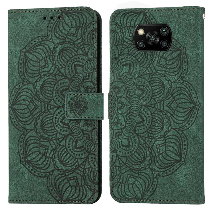 Mandala Embossed Flip Leather Phone Case, For Xiaomi Poco M4 Pro 5G, For Xiaomi Poco X3 NFC, For ...