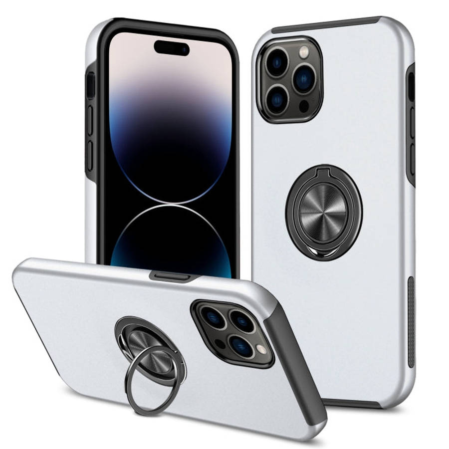 Magnetic Ring Kickstand Shockproof Phone Case, For iPhone 14, For iPhone 14 Plus, For iPhone 14 P...