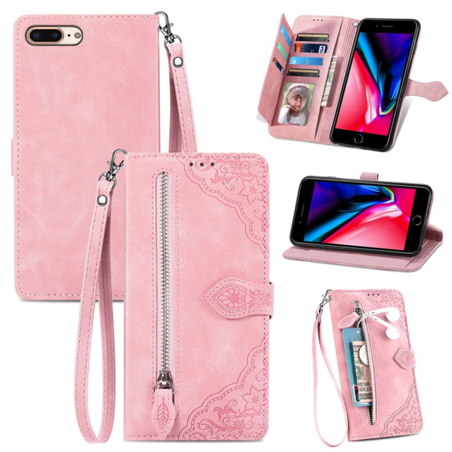 Embossed Flower Shockproof Leather Phone Case, For iPhone SE 2022 / SE 2020 / 8 / 7, For iPhone 8...