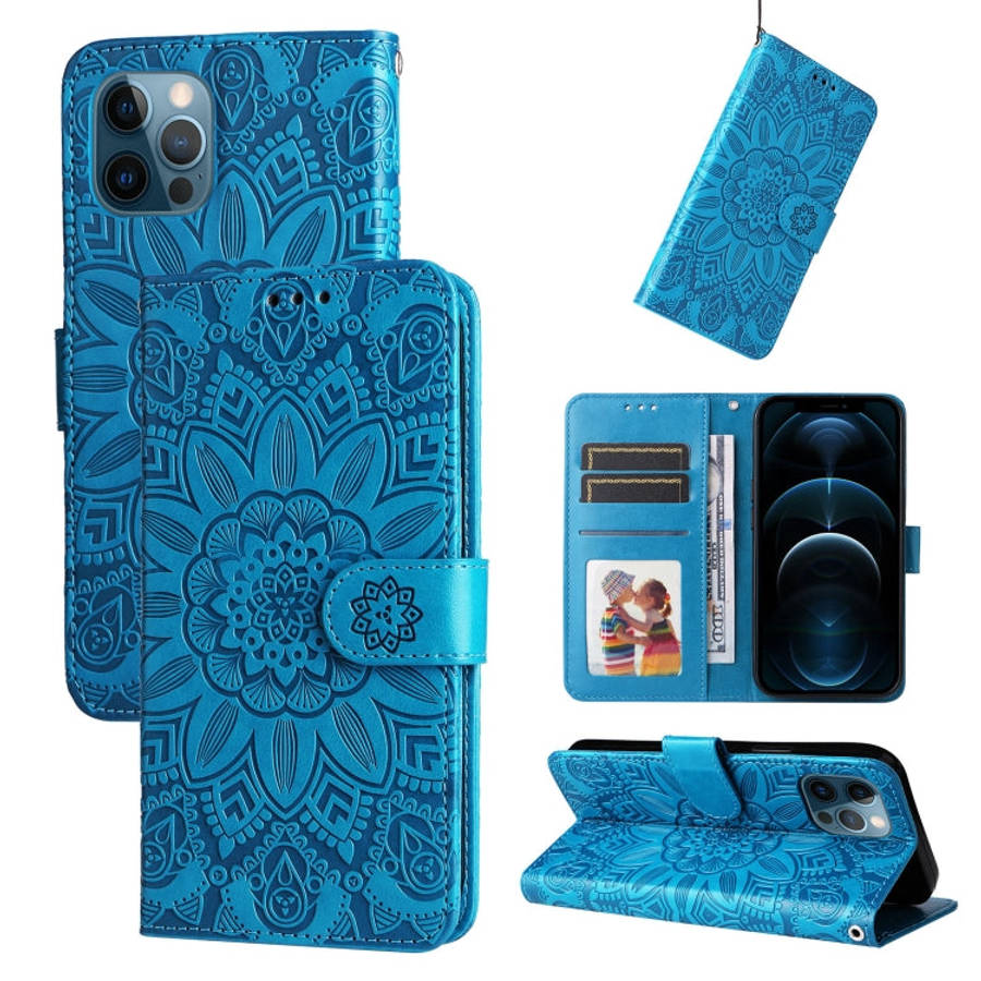 Embossed Sunflower Leather Phone Case, For iPhone 11 Pro Max, For iPhone X / XS, For iPhone XR, F...