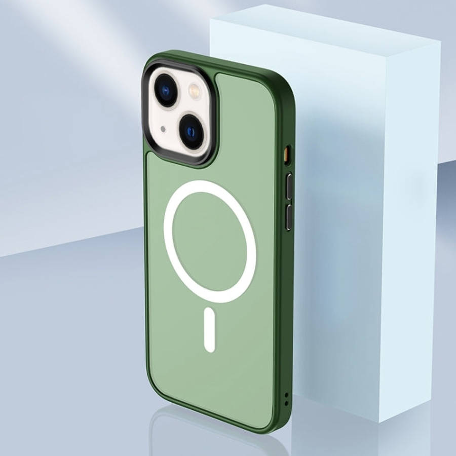 Skin Feel TPU + Frosted PC MagSafe Phone Case, For iPhone 14, For iPhone 14 Plus, For iPhone 14 P...