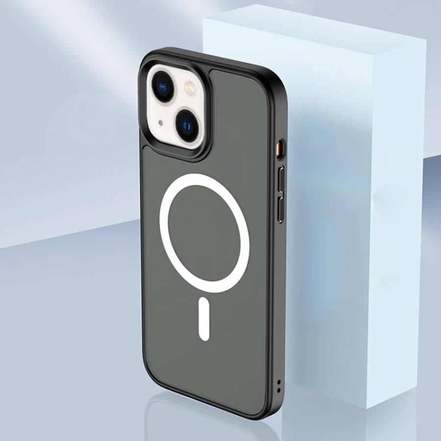 Skin Feel TPU + Frosted PC MagSafe Phone Case, For iPhone 14, For iPhone 14 Plus, For iPhone 14 P...