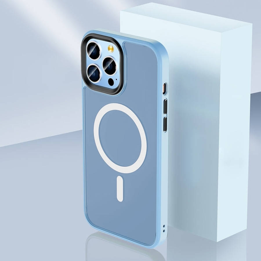 Skin Feel TPU + Frosted PC MagSafe Phone Case, For iPhone 14, For iPhone 14 Plus, For iPhone 14 P...