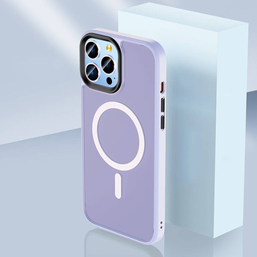 Skin Feel TPU + Frosted PC MagSafe Phone Case, For iPhone 14, For iPhone 14 Plus, For iPhone 14 P...