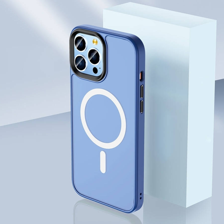 Skin Feel TPU + Frosted PC MagSafe Phone Case, For iPhone 14, For iPhone 14 Plus, For iPhone 14 P...