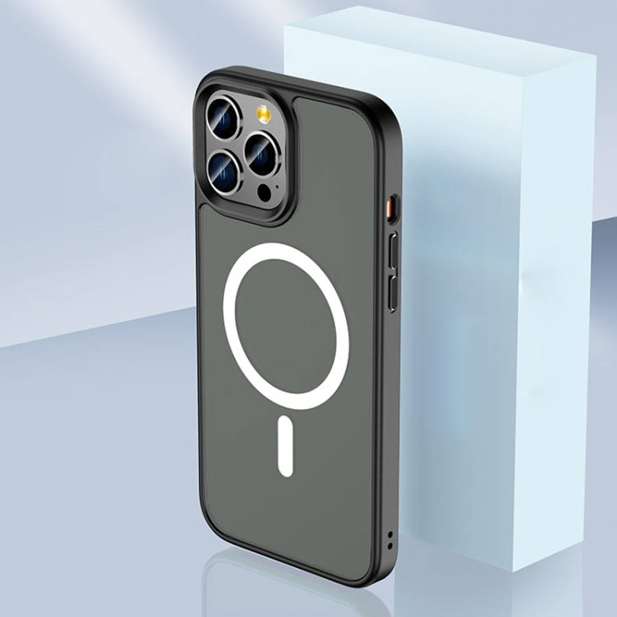 Skin Feel TPU + Frosted PC MagSafe Phone Case, For iPhone 14, For iPhone 14 Plus, For iPhone 14 P...
