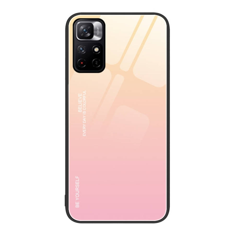 Gradient Color Glass Case, For Xiaomi Redmi 10C, For Xiaomi Redmi Note 11 5G/Poco M4 Pro, For Xia...