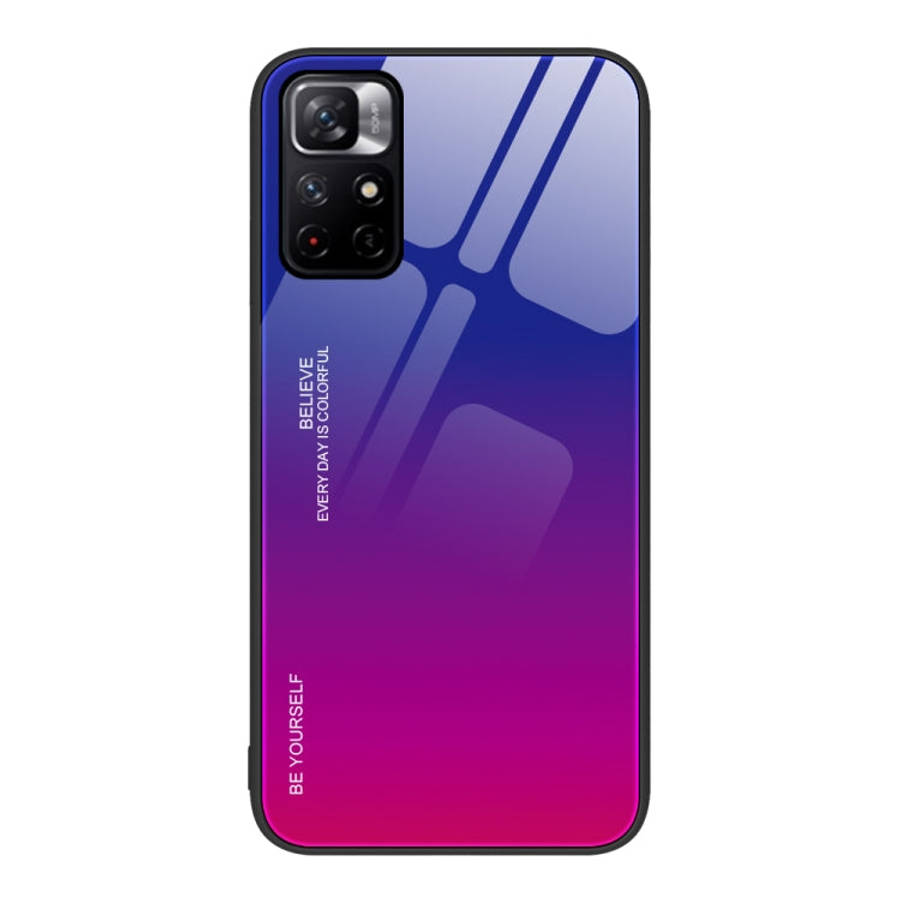 Gradient Color Glass Case, For Xiaomi Redmi 10C, For Xiaomi Redmi Note 11 5G/Poco M4 Pro, For Xia...