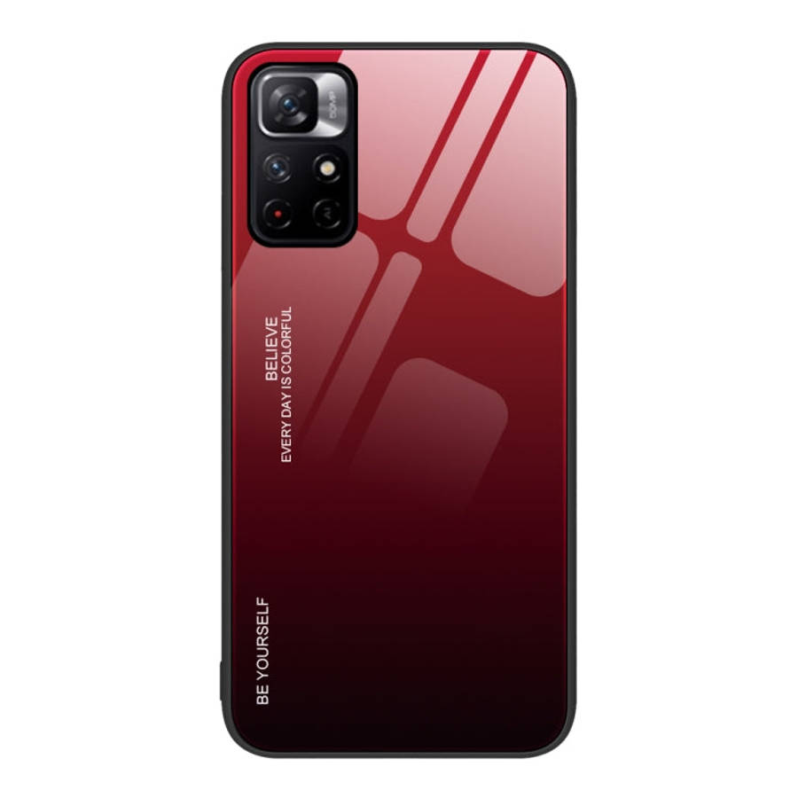 Gradient Color Glass Case, For Xiaomi Redmi 10C, For Xiaomi Redmi Note 11 5G/Poco M4 Pro, For Xia...