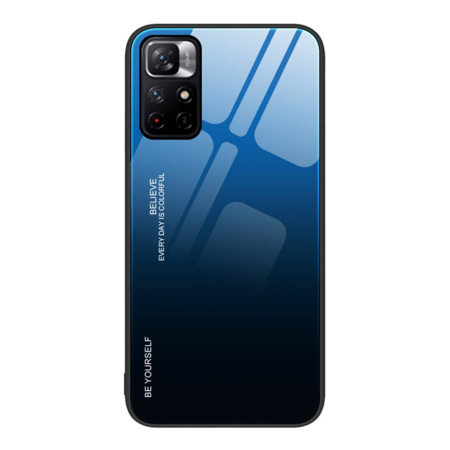 Gradient Color Glass Case, For Xiaomi Redmi 10C, For Xiaomi Redmi Note 11 5G/Poco M4 Pro, For Xia...